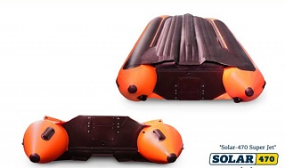 Лодка надувная моторная SOLAR-470 Super Jet tunnel
