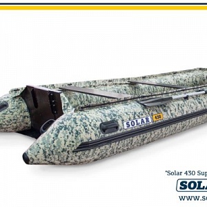 Лодка надувная моторная SOLAR-430 Super Jet tunnel