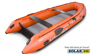 Лодка надувная моторная SOLAR-450 Strela Jet tunnel